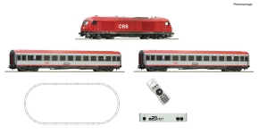 Roco 5110005 - H0 - Digital-Startset, Diesellok Rh 2016 mit Schnellzug, ÖBB, Ep. VI - DC-Digital